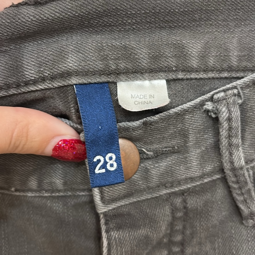 H&M Gray Low Rise Button Fly Skinny Jeans - Picture 6 of 12